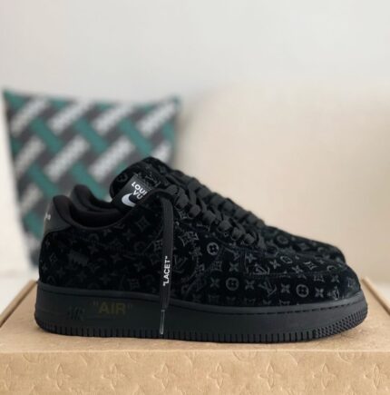 Louis Vuitton x Nike Air Force 1 – Exclusive Black Monogram Sneakers